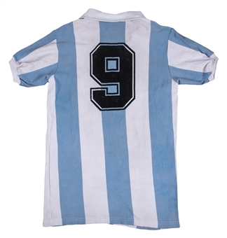 1977 Diego Maradona Game Used Argentina #9 Jersey Used for the South American Youth Championship in Venezuela (MEARS)